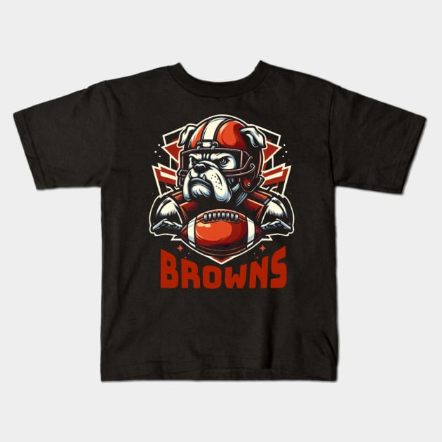 CLEVELAND BROWNS Kids T-Shirt by Imaginate